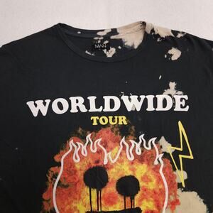 BooHooMan World Tour Band Short Sleeve Crew Neck T Shirt Mens Size M Black